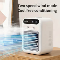 Mini Portable Air Cooler Fan – Desktop Evaporative Air Conditioner with 2-Speed Wind Mode & Humidifier Mist